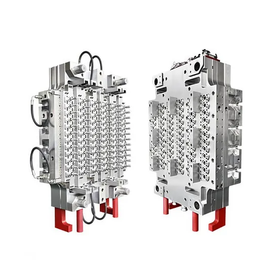 Maßgeschneiderte Kunststoff-Spritzgussform mit 8 Hohlräumen für Heißkanal-Vorformlinge für Haustierbehälter